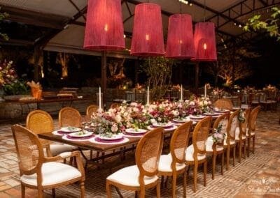 Decoração de mesa de jantar