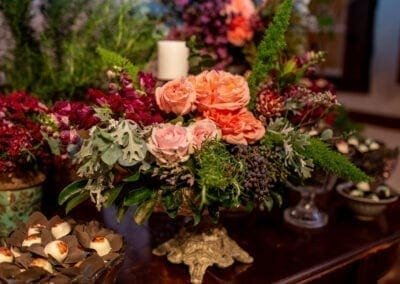 Arranjo baixo de flores