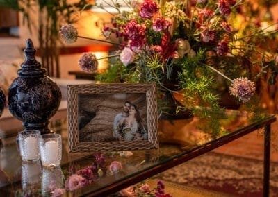 Porta retrato com foto dos noivos