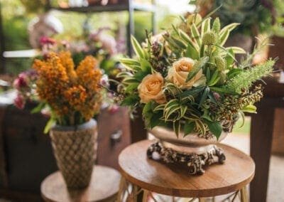 Flores decorativas para festa de casamento