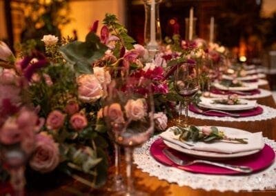 Decoração de mesa de jantar