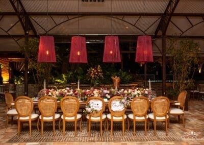 Salão de jantar decorado