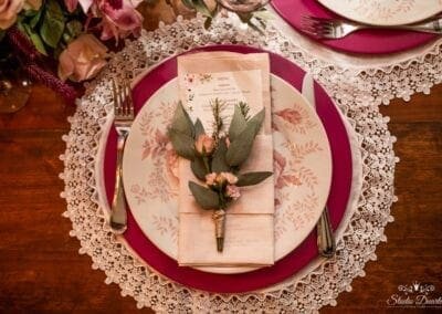 Detalhe de mesa posta